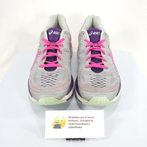 Asics Gel-Kayano 23 Athletic Running Shoes Womens Size 9 T696N Gray Pink - Picture 2 of 9